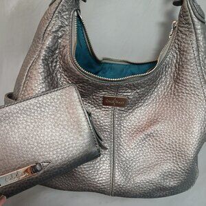 Cole Haan Metallic Hobo Bag and Wallet Set